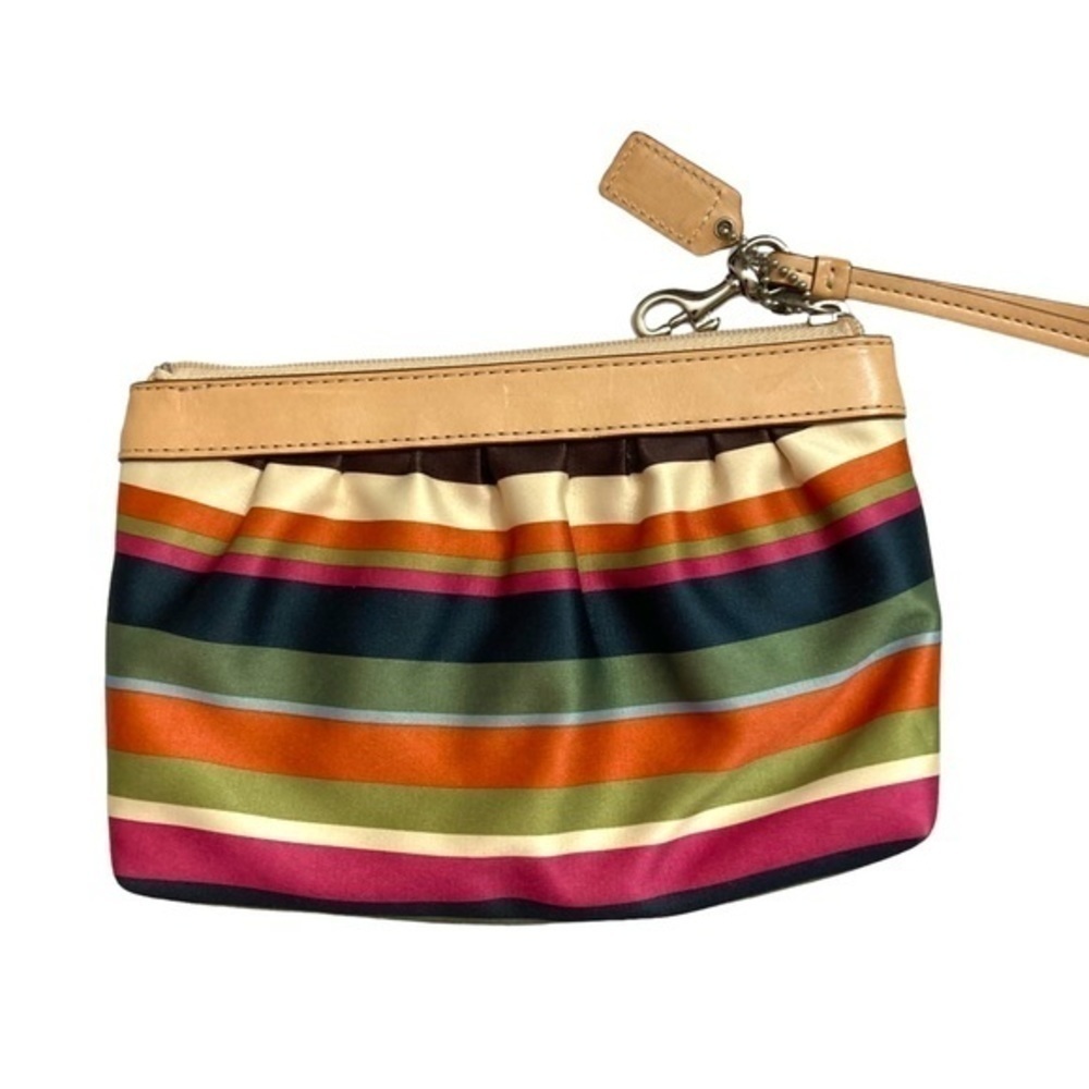 Coach vintage y2k rare multicolor legacy wristlet clutch bag - Picture 4 of 12